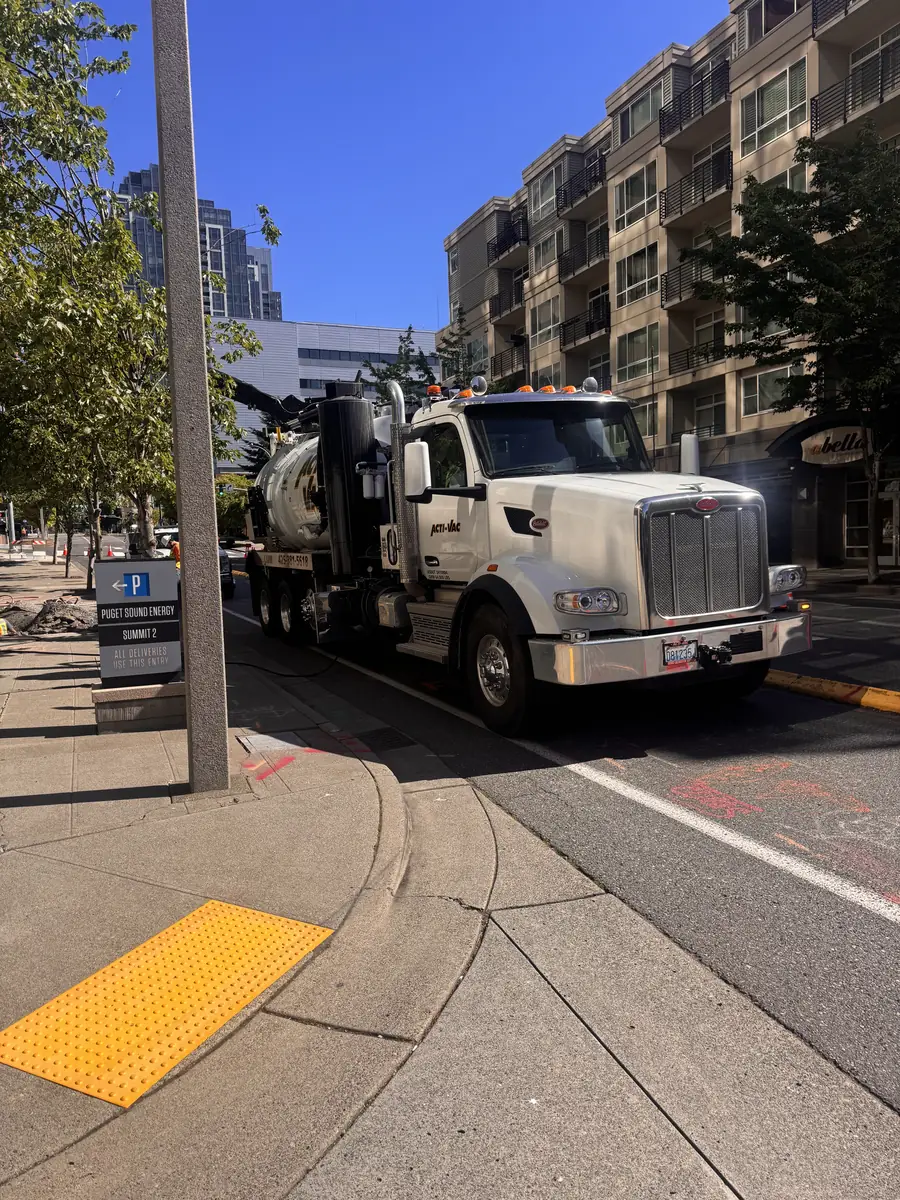 Acti-Vac staged for a downtown Bellevue job