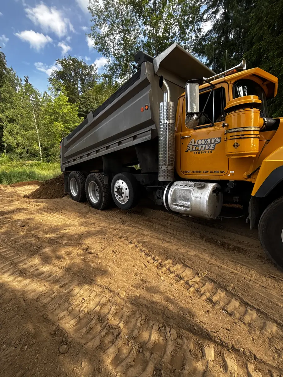 Placing fill on a site-development job
